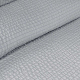 Darrahopens Home & Garden > Bedding Ardor Ingrid Silver Seersucker Stripe Quilt Cover Set King