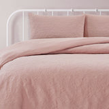 Darrahopens Home & Garden > Bedding Ardor Lottie Blush Pinsonic Embossed Quilt Cover Set King