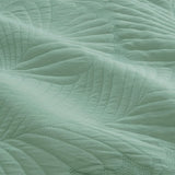 Darrahopens Home & Garden > Bedding Ardor Molly Palm Green Quilted Quilt Cover Set Queen