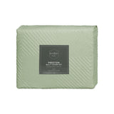 Darrahopens Home & Garden > Bedding Ardor Preston Pale Green Embossed Quilt Cover Set Queen