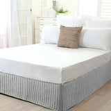 Darrahopens Home & Garden > Bedding Ardor Quilted Valance Silver SINGLE