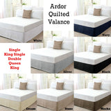 Darrahopens Home & Garden > Bedding Ardor Quilted Valance White KING