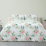 Darrahopens Home & Garden > Bedding Ardor Rose Whisper Soft Sage Printed Floral Quilt Cover Set King