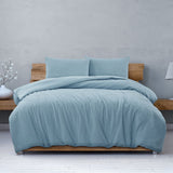 Darrahopens Home & Garden > Bedding Ardor South Coast Pale Blue Embossed Quilt Cover Set Queen