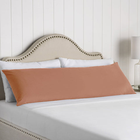 Darrahopens Home & Garden > Bedding Artex 100% Cotton Body Pillowcase Ash Coral