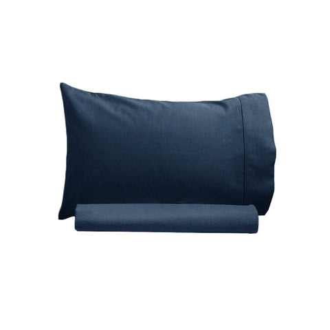 Darrahopens Home & Garden > Bedding Artex 250TC 100% Cotton Sheet Set Single Navy