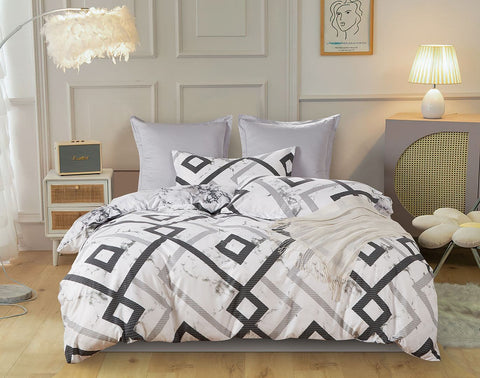 Darrahopens Home & Garden > Bedding Ashwin Super King Size Quilt Doona Duvet Cover Set