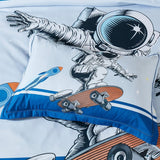 Darrahopens Home & Garden > Bedding Astronaut Kids Quilt Cover Set - Single Size