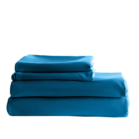 Darrahopens Home & Garden > Bedding Balmain 1000 Thread Count Hotel Grade Bamboo Cotton Quilt Cover Pillowcases Set - King - Mineral Blue