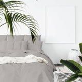 darrahopens Home & Garden > Bedding Balmain 1000 Thread Count Hotel Grade Bamboo Cotton Quilt Cover Pillowcases Set - Queen - Dove