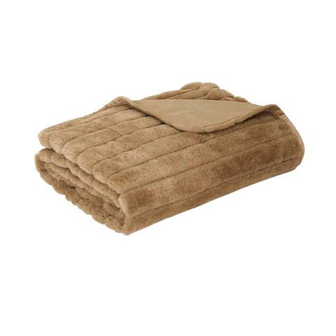 Darrahopens Home & Garden > Bedding Baw Baw Plush Throw Champagne (Latte)