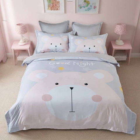Darrahopens Home & Garden > Bedding Bear Kids Quilt Cover Set - Single Size