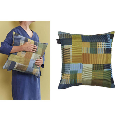 Darrahopens Home & Garden > Bedding Bedding House Alvi Blue Green Square Filled Cushion 43cm x 43cm