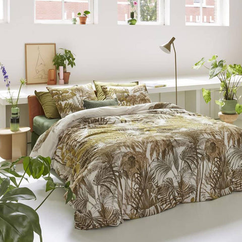 Darrahopens Home & Garden > Bedding Bedding House Caribe Ochre Cotton Quilt Cover Set King