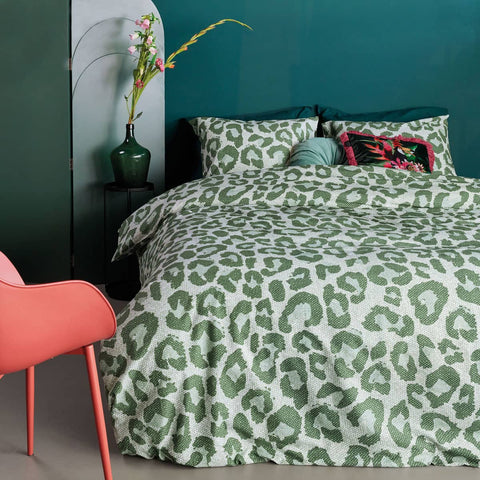Darrahopens Home & Garden > Bedding Bedding House Fabrice Green Cotton Quilt Cover Set Queen