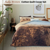 Darrahopens Home & Garden > Bedding Bedding House Judy Brown Cotton Quilt Cover Set King