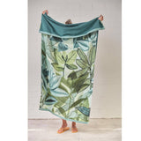 Darrahopens Home & Garden > Bedding Bedding House Jungle Vibe Green Cotton Velour Beach Towel
