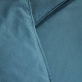Darrahopens Home & Garden > Bedding Bedding House Organic Cotton Basic Blue Grey Quilt Cover Set Queen