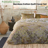 Darrahopens Home & Garden > Bedding Bedding House Pantalla Green Bamboo Cotton Quilt Cover Set Queen