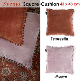 Darrahopens Home & Garden > Bedding Bedding House Svenja Mauve Filled Square Cushion