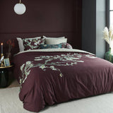 Darrahopens Home & Garden > Bedding Bedding House Van Gogh Blossom Dark Red Cotton Quilt Cover Set King