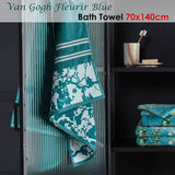 Darrahopens Home & Garden > Bedding Bedding House Van Gogh Fleurir Blue Bath Towel