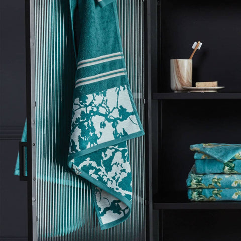 Darrahopens Home & Garden > Bedding Bedding House Van Gogh Fleurir Blue Bath Towel