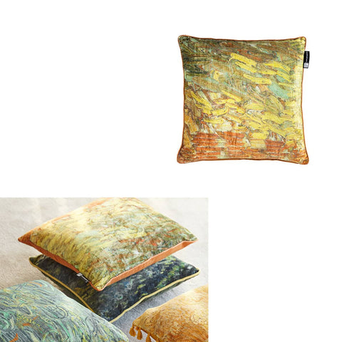 Darrahopens Home & Garden > Bedding Bedding House Van Gogh Paint Ochre Filled Square Cushion