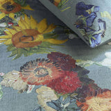 Darrahopens Home & Garden > Bedding Bedding House Van Gogh Partout des Fleurs Green Cotton Sateen Quilt Cover Set King