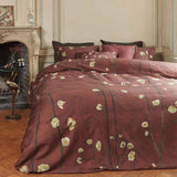 Darrahopens Home & Garden > Bedding Bedding House Van Gogh Plum Blossoms Red Cotton Sateen Quilt Cover Set King