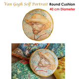 Darrahopens Home & Garden > Bedding Bedding House Van Gogh Self Portrait Round Cushion