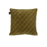 Darrahopens Home & Garden > Bedding Bedding House Vercors Luxury Cotton Velvet Filled Square Cushion - Olive Green