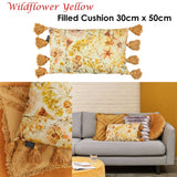 Darrahopens Home & Garden > Bedding Bedding House Wildflower Yellow Filled Oblong Cushion