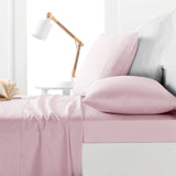 Darrahopens Home & Garden > Bedding Belmondo 225TC Sheet Set Blush - Single