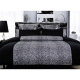 Darrahopens Home & Garden > Bedding Big Sleep LEOPARD Quilt Cover Set Black Single