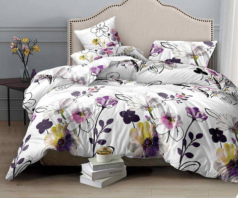 Darrahopens Home & Garden > Bedding Bloom Super King Size Duvet Doona Quilt Cover Set