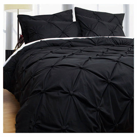 Darrahopens Home & Garden > Bedding Bloomington Puffy Quilt Cover Set Black SUPER KING
