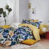 Darrahopens Home & Garden > Bedding Botanical House 100% Cotton Reversible Quilt Cover Set Queen