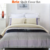 Darrahopens Home & Garden > Bedding Brie Lilac Grey Quilt Cover Set QUEEN