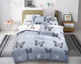 Darrahopens Home & Garden > Bedding Butterfly King Size Quilt/Doona/Duvet Cover Set