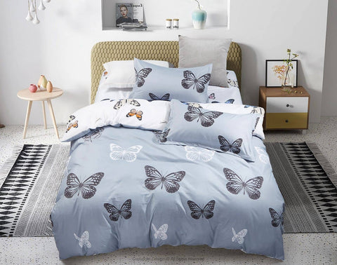 Darrahopens Home & Garden > Bedding Butterfly Super King Size Quilt/Doona/Duvet Cover Set