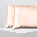 darrahopens Home & Garden > Bedding Casa Decor Luxury Satin Pillowcase Twin Pack Size With Gift Box Luxury - Champagne Pink
