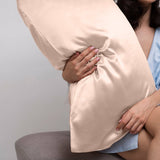 darrahopens Home & Garden > Bedding Casa Decor Luxury Satin Pillowcase Twin Pack Size With Gift Box Luxury - Champagne Pink