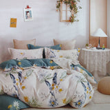 Darrahopens Home & Garden > Bedding Chloe Home 100% Cotton Reversible Quilt Cover Set Queen