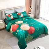 Darrahopens Home & Garden > Bedding Christmas New Year Quilt Cover Set - King Size
