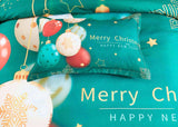 Darrahopens Home & Garden > Bedding Christmas New Year Quilt Cover Set - Super King Size
