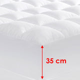 Darrahopens Home & Garden > Bedding Cloudland 1000GSM Memory Resistant Microball Fill Mattress Topper Double
