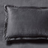 Darrahopens Home & Garden > Bedding Corduroy Velvet Super King Bed Quilt Cover Set-Charcoal