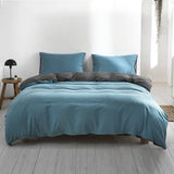 darrahopens Home & Garden > Bedding Cosy Club Quilt Cover Set Cotton Duvet King Blue Dark Blue