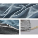 darrahopens Home & Garden > Bedding Cosy Club Quilt Cover Set Cotton Duvet King Blue Dark Blue